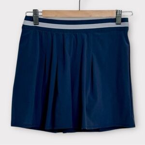 Puma Golf Performance Skort Women Small Navy Blue Pleated